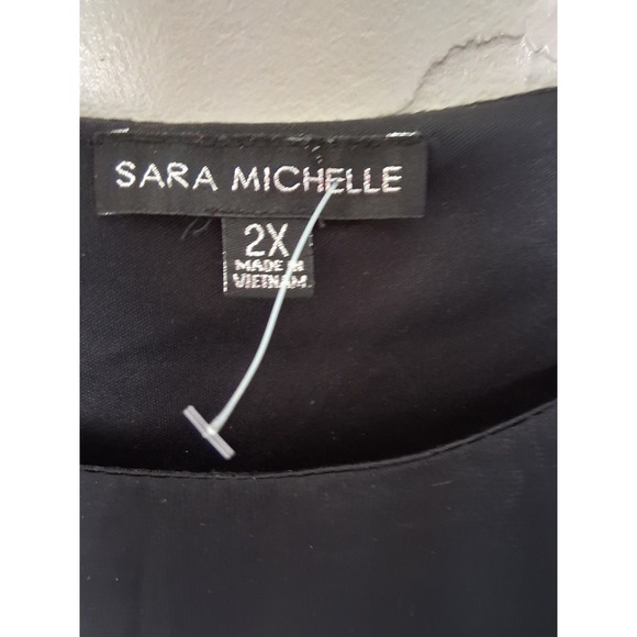 Floral Mesh Overlay‎ Blouse Batwing Cold Shoulder Asymmetrical Hem Size 2X Fairy - Picture 6 of 9